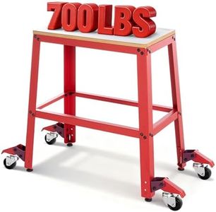 VIGO POWER 700 Lbs Heavy Duty Drill Press Stand with Wheels, 30" Height & 26"x14" MDF Top Universal Tool Stand, Expandable Mobile Work Bench Station for Planers, Table Saws, Grinders & Band Saws