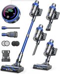 Cordless Vacuum Cleaner, 450W 40Kpa Stick Vacuum with Intelligent Auto Mode, Vacuum Cleaners with Max 55min Runtime and Color Touch Display, Handheld Vacuums for Hardwood Floor Carpet Hair