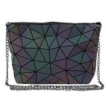 Buddy Geometric Purse Fashion Holographic Crossbody Shoulder Bag Clutch Handbag Chain Purse