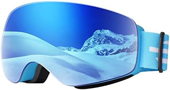 EasYoung Kids Ski Goggles, Kids Snowboard Goggles for Boys Girls Age 3-14, Kids Snowboarding Goggles