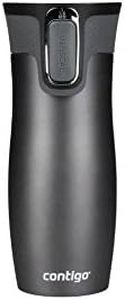 Contigo West Loop, Grigio, 470ml, Tazza da viaggio in acciaio inossidabile