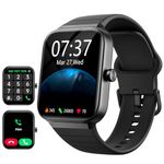 aeac Smart Watch for Men Women(Answer/Make Call), 1.8" Touch Screen Fitness Watch with Step Counter/Heart Rate/Sleep Monitor/IP68 Waterproof, Smart Watch with Alexa for Android/iPhone/Samsung