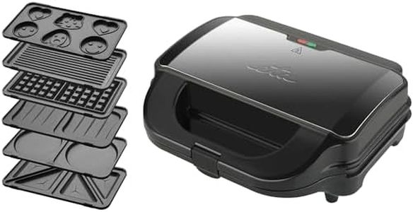 ETA Sandwichmaker 6 in 1 I Sorento Plus I Antihaftbeschichtung für leichte Reinigung ohne Anbrennen I 900 Watt I Waffeleisen, Grill und vieles mehr