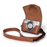 kinokoo Canon SX740 SX730 SX720 HS Case, PU Leather Camera Protective Case with Shoulder Strap for Canon PowerShot SX720 HS SX730 HS and SX740 HS Camera- - Brown