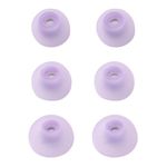 GIONAR 3 Pairs of 6pcs Ear Tips Compatible with Samsung Galaxy Buds 2 Earphones, Ear Bud Replacement Tips, Earbuds Rubber Tips, Silicone Earphone Buds, Small, Medium, Large, Purple