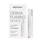 PROTOUCH Electric Dermaplaning Device | Beauty Tool | 2 in 1 Eyebrow & Face Hair Remover with Gentle Exfoliation | Quick, Painless, Smoother & Glowing Skin | 3 attachment | Easy & Safe to Use