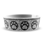Granite Paw Print Large Pet Bowl (Pack of 1)