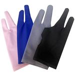 GZINGEN 4 Pieces Artist Glove for Drawing Tablets, Digital Drawing Glove Two-Finger Tablet Drawing Gloves, Art Glove with Two Finger for Right Hand and Left Hand (Medium)