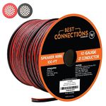 100 ft 10 Gauge CCA Red Black Stranded 2 Conductor Speaker Wire Car Home Audio