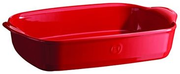 Emile Henry 349652 France Ovenware Ultime Rectangular Baking Dish, 14.2 x 9.1, Burgundy