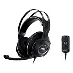 HyperX Cloud Revolver - Gaming Headset with HyperX 7.1 Surround Sound, Signature Memory Foam, Premium Leatherette, Steel Frame, Detachable Noise-Cancellation Microphone, Black, One Size