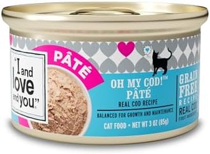 I and love and you Wet Cat Food - Oh My Cod Pâté - Cod Recipe, Grain Free, Filler Free, 3oz Pack of 24 Cans