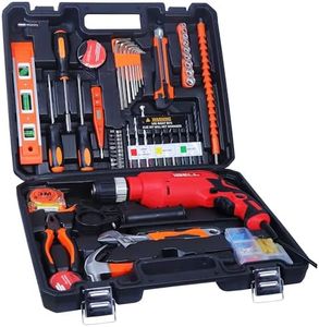 IBELL Professional Tool Kit with Impact Drill IBL TD13-100 R2, 650W, Copper Armature, Chuck 13mm Keyless Auto, 115 Home Essential Tools/Accessories