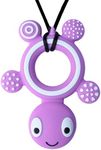 Panny & Mody Sensory Chew Necklace for Kids Boys Girls, Silicone Tortoise Pendant Teething Necklace for Toddler Boys Children with Anxiety Autism ADHD Oral Motor, Chewable Jewellery - Purple