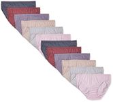 Fruit of the Loom Women's Beyondsoft Underwear (Regular & Plus Size), Bikini - Cotton Blend - 12 Pack - Colors May Vary, 9