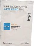 ican london dust free rapid blue hair bleach powder 50 g