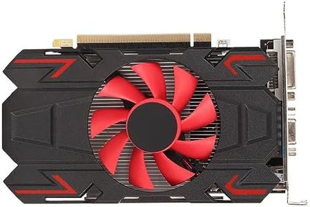 Carte Graphique de Jeu HD7670 4 Go DDR5 128 Bits 650 MHz 1800 MH HDMI DVI VGA PCI Express 2.0 16X Slot, Carte Graphique D'ordinateur avec Ventilateur Unique (HD7670 4 Go DDR5)