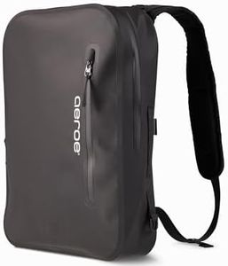 aeroe QuickLock 2-in-1 Backpack and Pannier for Bike Rack – 360° Rotation 10L Low Profile Bag – Fits 16" Standard Laptop | 100% Waterproof IP 64 | QuickLock Puck Attachment – Magnetic Buckles