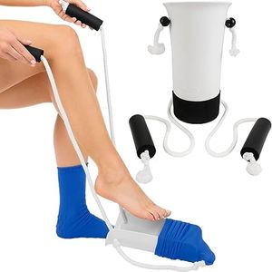 Vive Sock Aid - Easy On and Off Stocking Slider - Donner Pulling Assist Device - Sock Helper Aide Tool - Puller for Elderly, Senior, Pregnant, Diabetics - Pull Up Assistance Help