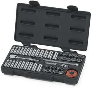 GEARWRENCH 51 Pc. 1/4" Drive 12 Pt. Mechanics Tool Set, Standard & Deep, SAE/Metric - 80301