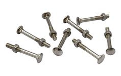 RAB Carriage Bolts with Nuts 2.5 inch (1 Packet of 100 PCS)