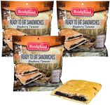 Bridgford Blueberry Turnover Shelf-Stable Sandwich - Survival Food Storage - 3 Pack - Nutritious Hiking & Camping Food - Ideal for Emergency Kits, Outdoor Adventures & Long-Term Storage