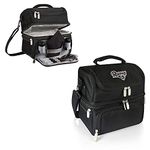 PICNIC TIME NFL LA Rams Pranzo Insulated Lunch Tote with Service for One, Black