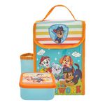 Paw Patrol Kids Lunch Bag with Kids Snack Box by Polar Gear Toys for Boys and Girls - Back to School Supplies - Insulated Lunch Box Bag with Bottle Pocket and Snack Pot