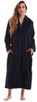 Just Love Plush Zipper Lounger Robe 6729-NVY-3X Navy