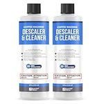 Universal Descaling Solution (2 Pack, 4 Uses Total), Designed For Keurig, Ninja, Nespresso, Delonghi and All Single Use Coffee and Espresso Machines, Coffee Machine Descaler Made in the USA