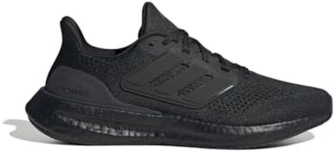 adidas Men's Performance Pureboost 23 Running Shoes, Core Black/Core Black/Carbon, US 10 Wide