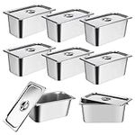 8 Pack Stainless Steel Hotel Pans 1