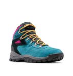 Columbia Women's Newton Ridge Plus Waterproof Amped Hiking Boot, Poseidon/Black, 8