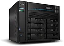 Asustor Lockerstor 10 AS6510T 10 Bay Diskless NAS, Intel Quad Core 2.1 GHz CPU, 8GB RAM DDR4, M.2 NVMe SSD Caching, Network Attached Storage