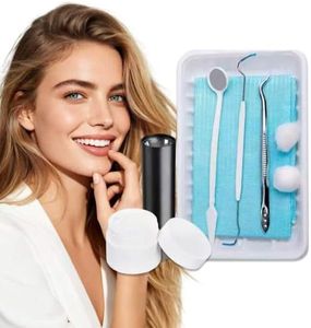 Ymwemv Dental Repair Kit for Gaps, Chips, Missing Teeth & Cavities - High Hardness Temporary Filling, Light Cure, Heat Resistant, DIY at Home with Tools, Natural Looking