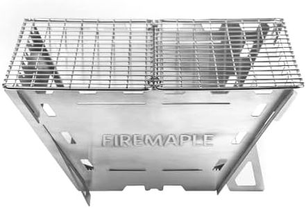 Fire Maple Maverick Wood Stove | Portable Durable Stainless Steel Campfire Stove | Ideal for Camping Backpacking Hiking Trips (Square Version)