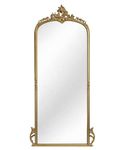 DHARA DECOR Classic Standard Full-Length Mirror Large Floor & Wall-Mounted Body Mirror Bedroom & Living Room Leaning Dressing Mirror (148x58cm)