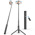 SYNCWIRE 62" Phone Tripod, Selfie Stick Tripod with Remote, Integrated Extendable Tripod for iPhone, Ideal for Video Recording/Selfies/Live Streaming/Vlogging/Filming/Travel