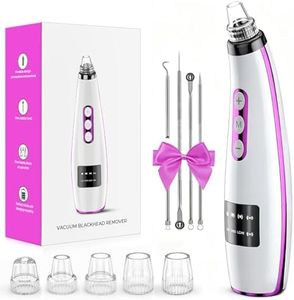 Blackhead Remover Vacuum, Facial Pore Extractor, 5 Suction Levels, 5 Probes
