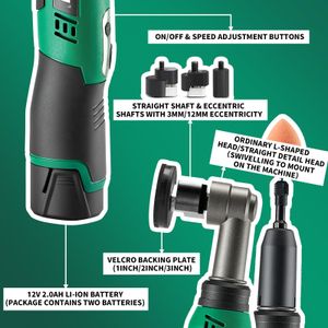 BATOCA S6 Cordless Car Polisher – Rechargeable Dual Action Buffer