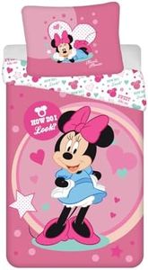 Jerry Fabrics Minnie Sweet Like me Juego de Cama Funda Nórdica de 140 x 200 cm y una Funda de Almohada de 70 x 90 cm. Poliéster