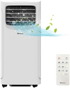 SHINCO Condizionatore Portatile 9000 BTU/H, 2,6kW, 22㎡, 3-in-1 Climatizzatore Portatile con tubo di scarico, Ventilatore, Raffreddamento, Deumidificazione, 24H Timer, Sleep Mode, Funzione Follow-me