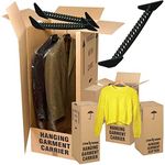 3 x Wardrobe Garment Box Strong Double Wall Removal/Moving Storage Cardboard Boxes