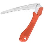 FLORA GUARD Pruning Saw, 8 Inch Heavy Duty Hand Saw, Quality SK-5 Steel, Soft Grip Folding Saw for Wood Gardening Camping Bushcraft