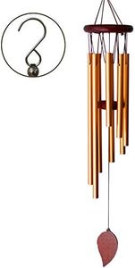 SuninYo Wind Chimes for Outside,Small Wind Chimes Outdoor Clearance,Memorial Wind Chimes with 8 Metal Tubes & Hook