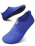 SEEKWAY Water Shoes Women Men Quick-Dry Beach Aqua Socks Barefoot Non Slip Swim Pool Outdoor Surf River Lake Yoga SK001(U) Royal Blue