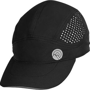 OutdoorEssentials Running Cap - Running Hat & Runner Hat - Jogging Cap - Exercise Hat UPF 50 - Tennis Hats Black