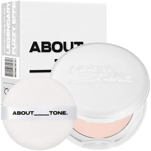 ABOUT TONE Sebum Cut Powder Pact 8g - Extreme Sebum Control Pressed Powder Compact with Mirror and Puff Non-Dry Oil Cut Ultra-Fine Texture Face Makeup Finishing Setting Fixing Longlasting Vegan K-Beauty