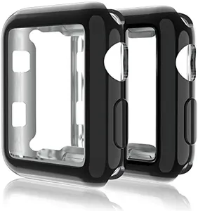 MITERV Case for 2022 New Apple Watch Ultra Screen Protector 49mm iWatch Overall Protective Case TPU HD Clear Ultra-Thin Cover for 49mm Apple Watch 2 Pack Black