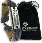 Soul Statement Leather Cross Bracel